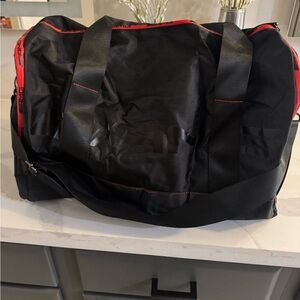 Black and Red Duffel Bag